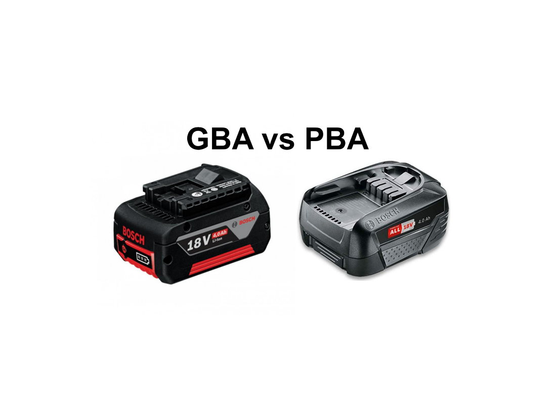Jaký je rozdíl mezi akumulátory Bosch GBA a PBA?